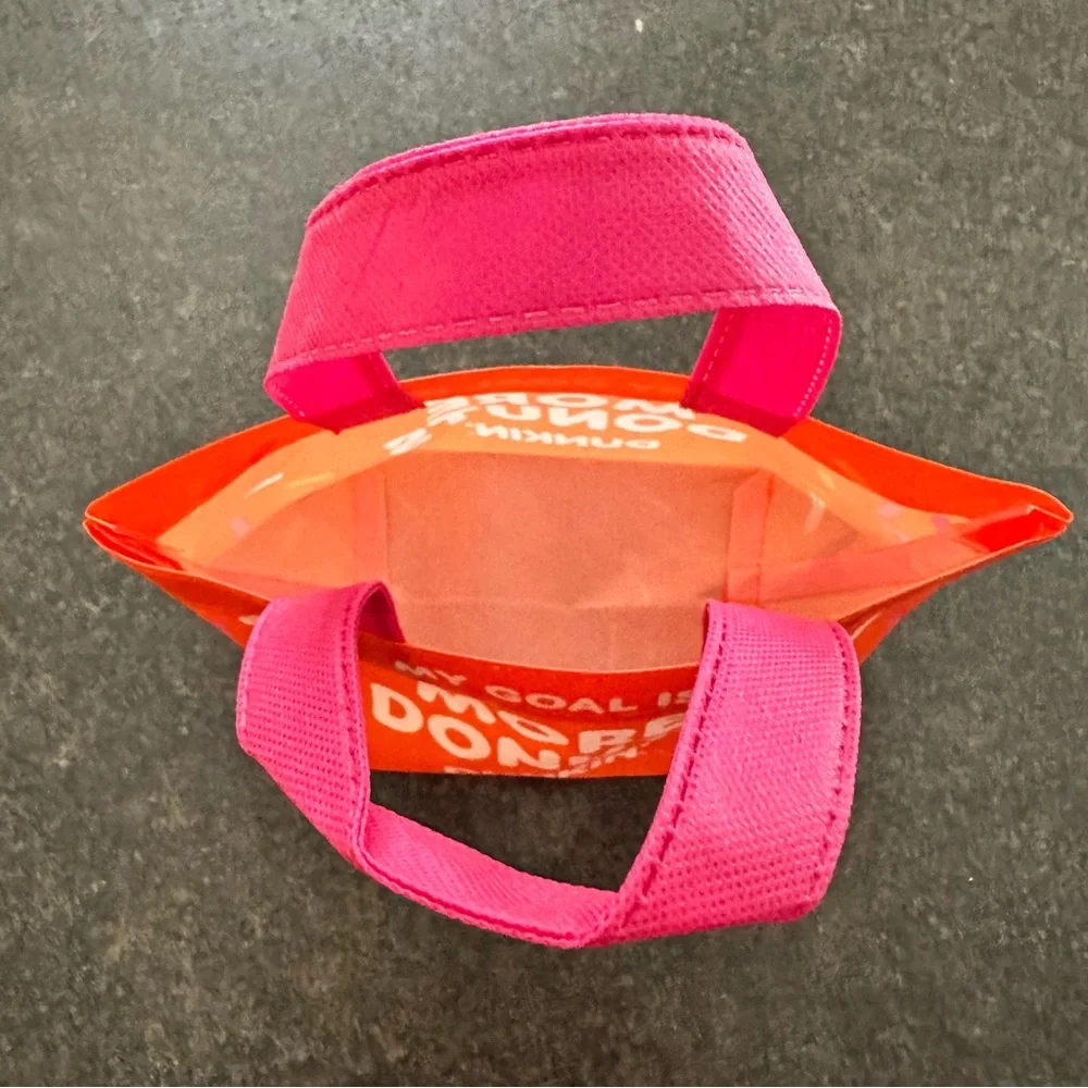 Dunkin Donuts Limited Edition Mini Reusable‎ Tote Bag My Goal is More Donuts
